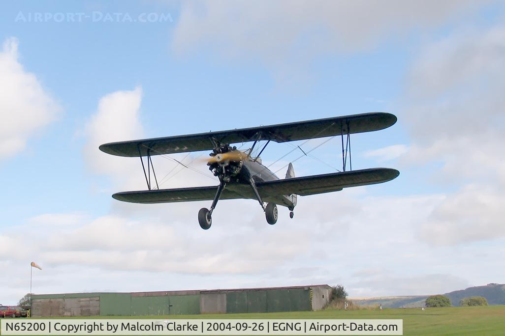 N65200, 1941 Boeing A75N1(PT17) C/N 75-3817, Boeing PT-27 Kaydet (D75N1) at Bagby Airfield, UK in 2004.