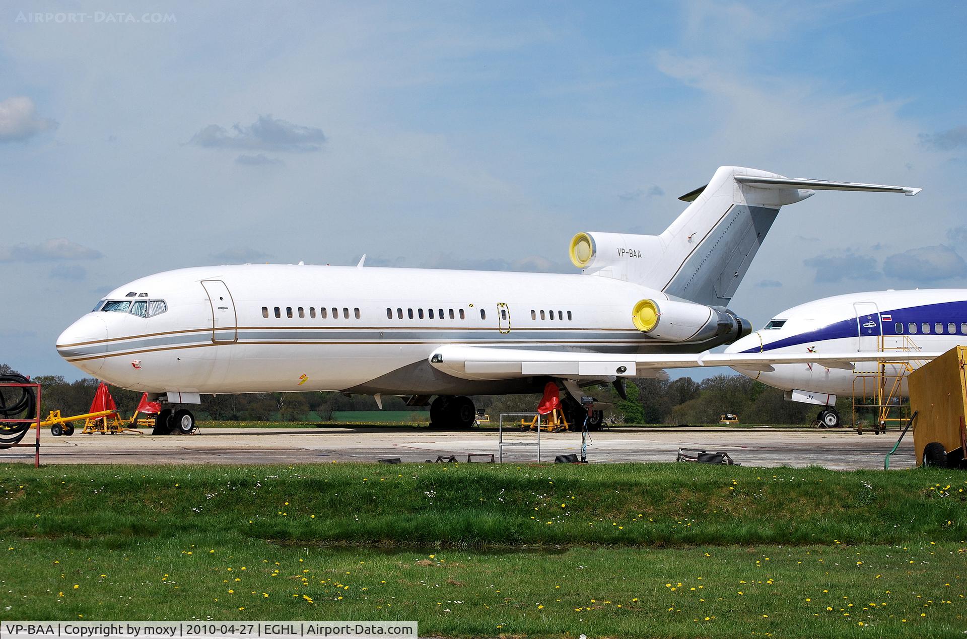 VP-BAA, 1966 Boeing 727-51 C/N 19123, Boeing 727-51 parked at Lasham