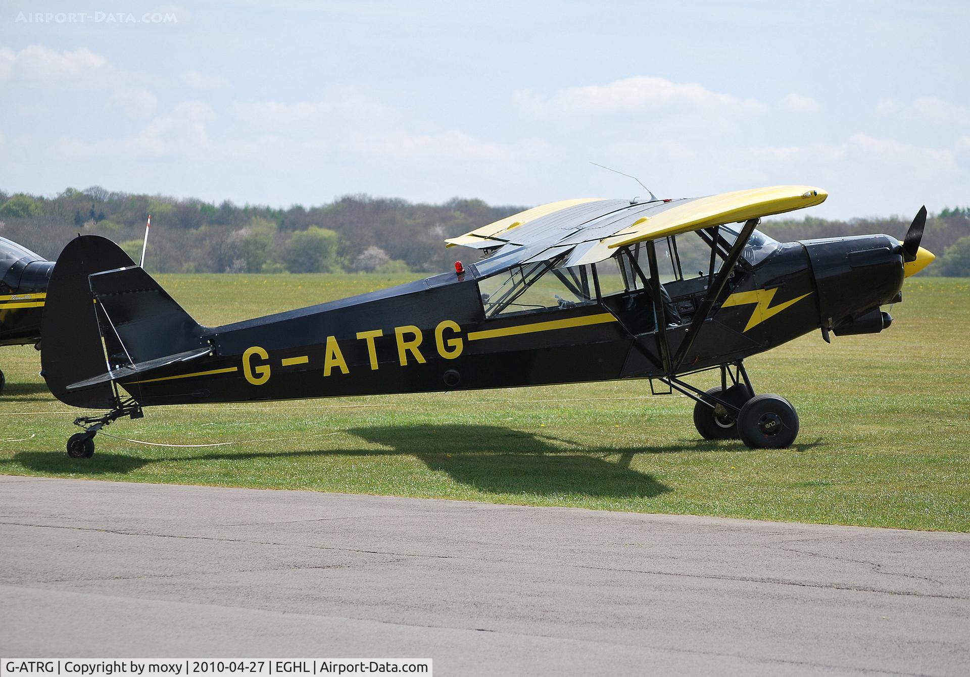 G-ATRG, 1962 Piper PA-18-150 Super Cub C/N 18-7764, Piper Cub tug awaiting the next glider