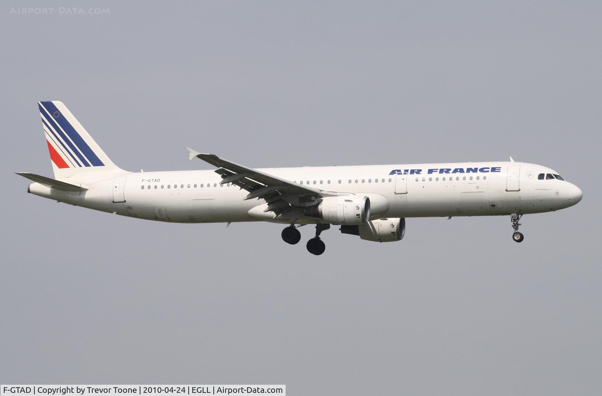 F-GTAD, 1998 Airbus A321-211 C/N 0777, Airbus A321-211, c/n: 0777