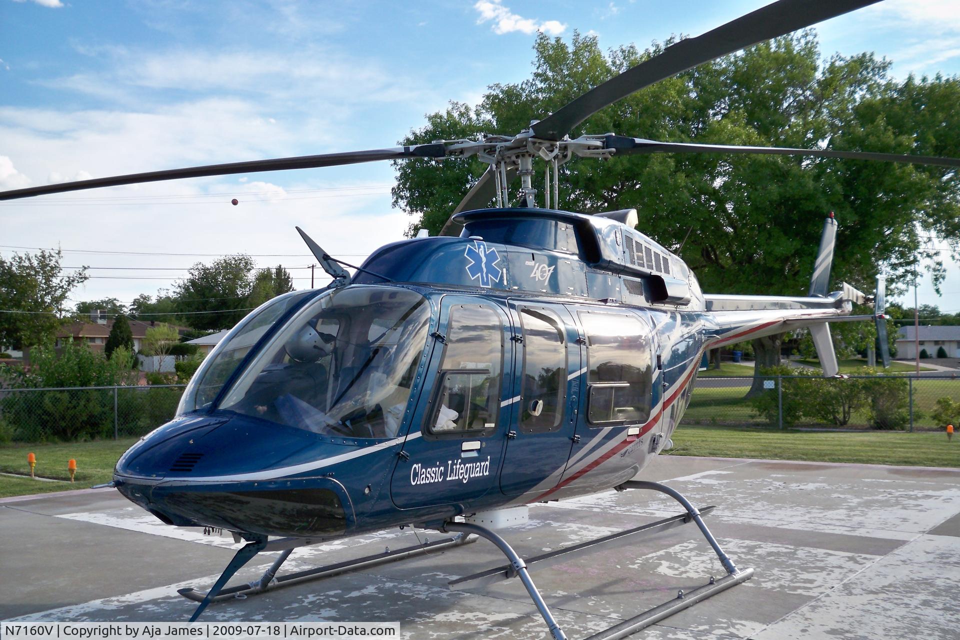 N7160V, 1996 Bell 407 C/N 53013, Page Hospital Helipad, Page AZ