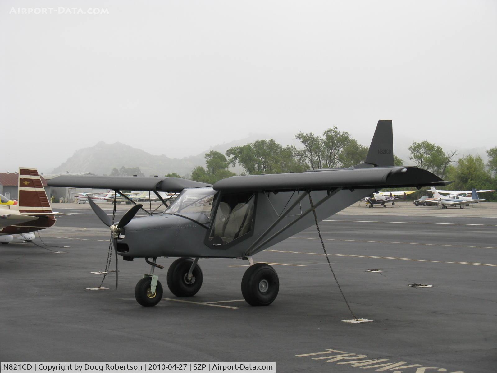 N821CD, Zenith STOL CH-701 C/N 7-4094, 2010 Desmond ZENITH CH701, fixed slat high-lift STOL wing. Note: This aircraft also has a tail wheel!