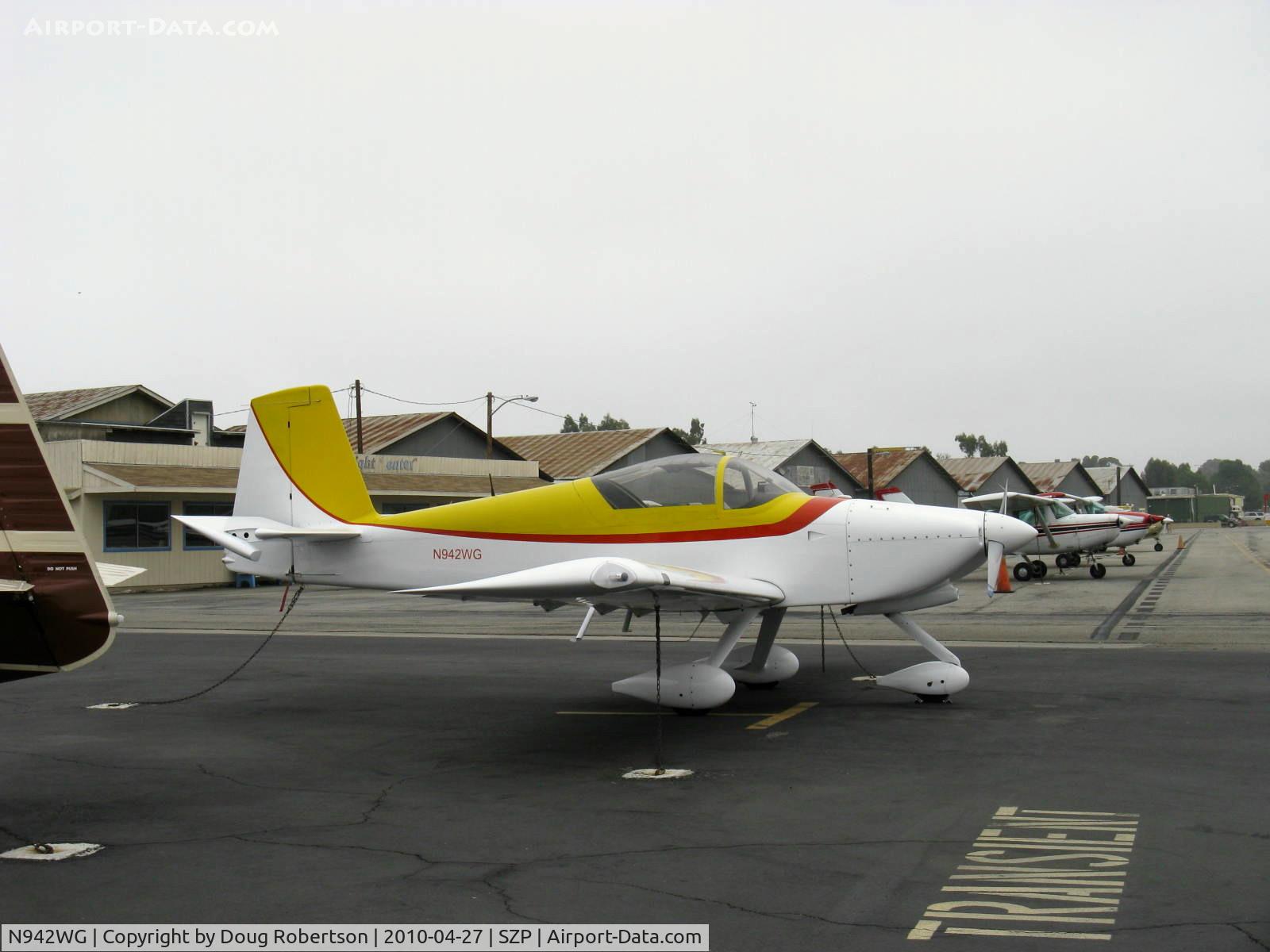 N942WG, 2007 Vans RV-9A C/N 90013, 2007 Wiechman/Garboden  VAN's RV-9A, Lycoming O-235-L2C 110 Hp