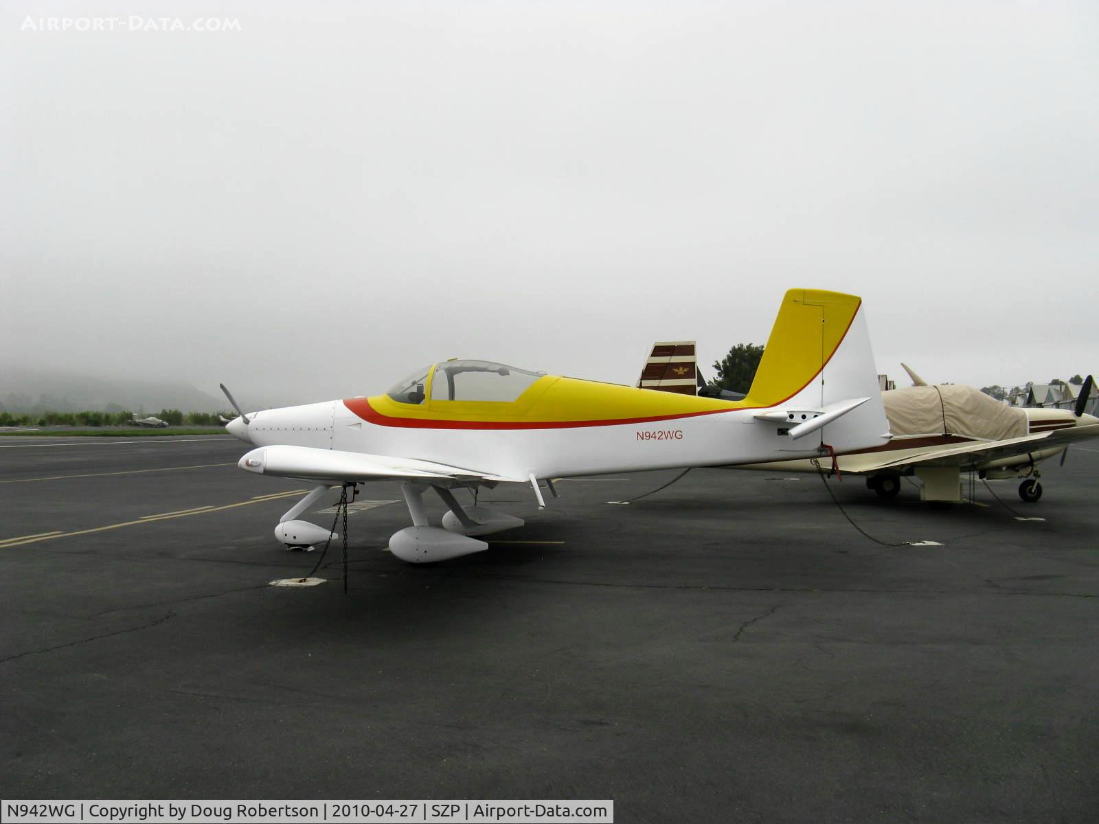 N942WG, 2007 Vans RV-9A C/N 90013, 2007 Wiechman/Garboden  VAN's RV-9A, Lycoming O-235-L2C 110 Hp