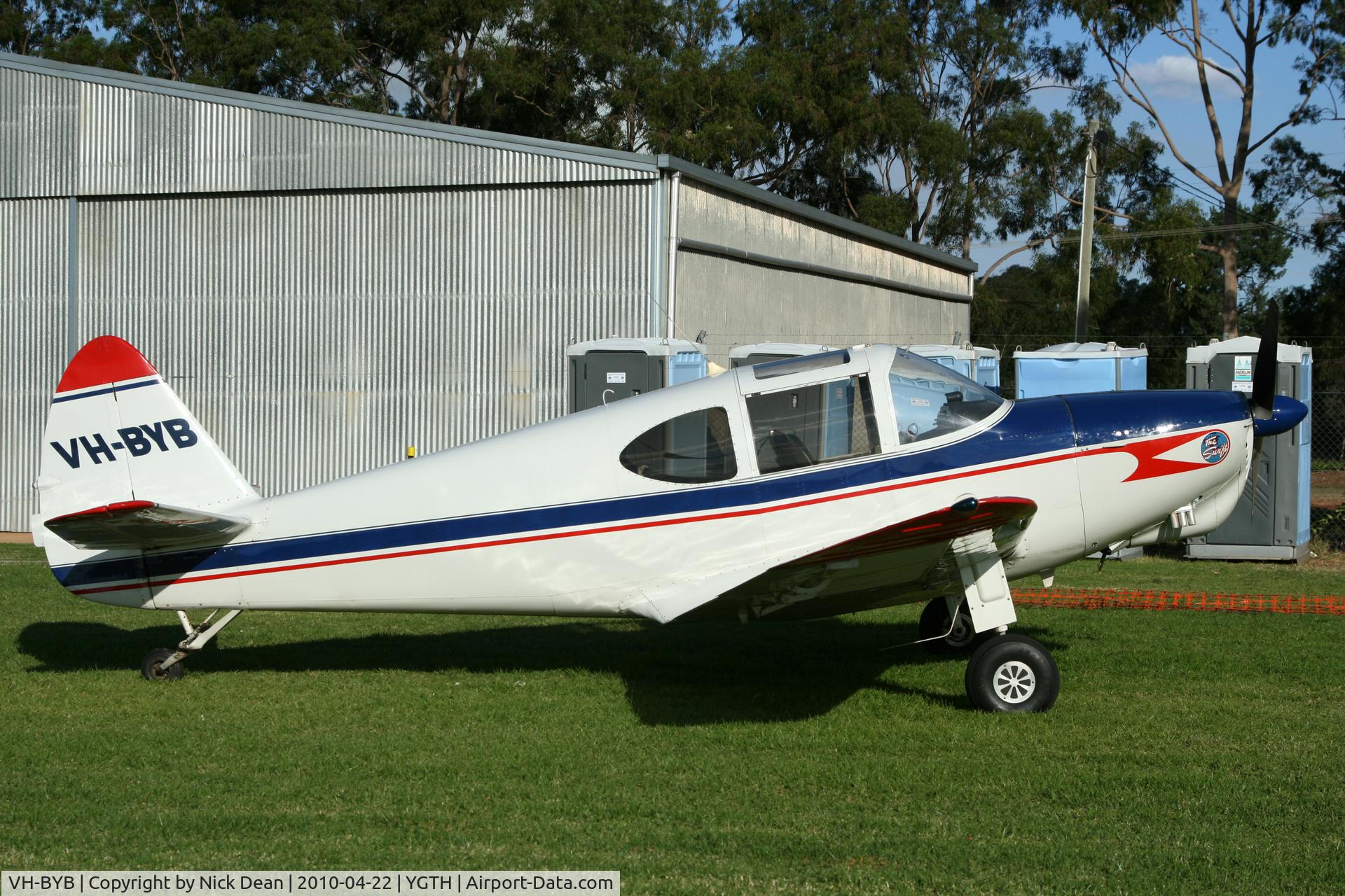 VH-BYB, 1946 Temco GC-1B Swift C/N 2086, YGTH