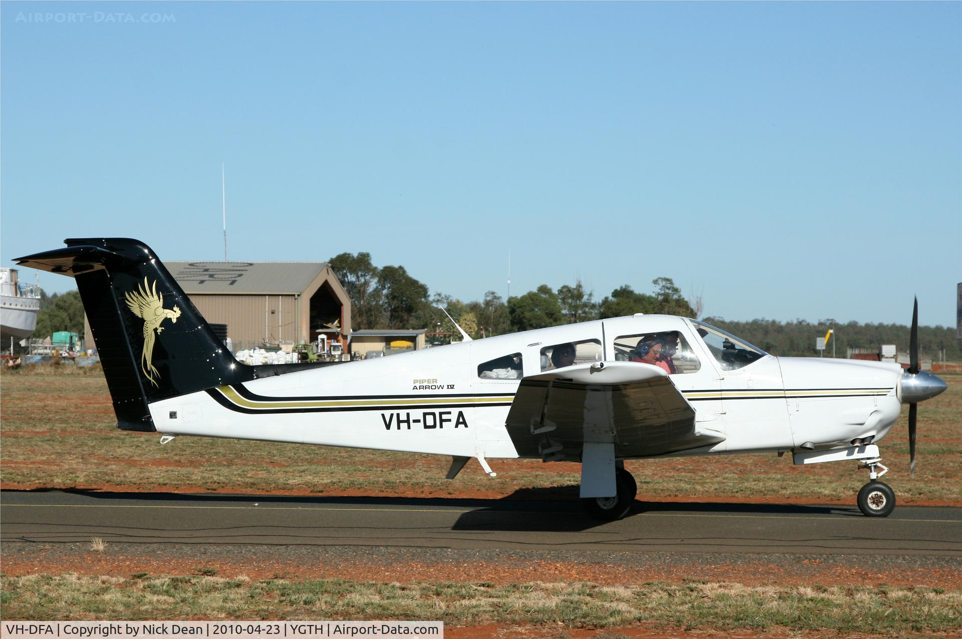 VH-DFA, 1979 Piper PA-28RT-201 Arrow IV C/N 28R-7918083, YGTH