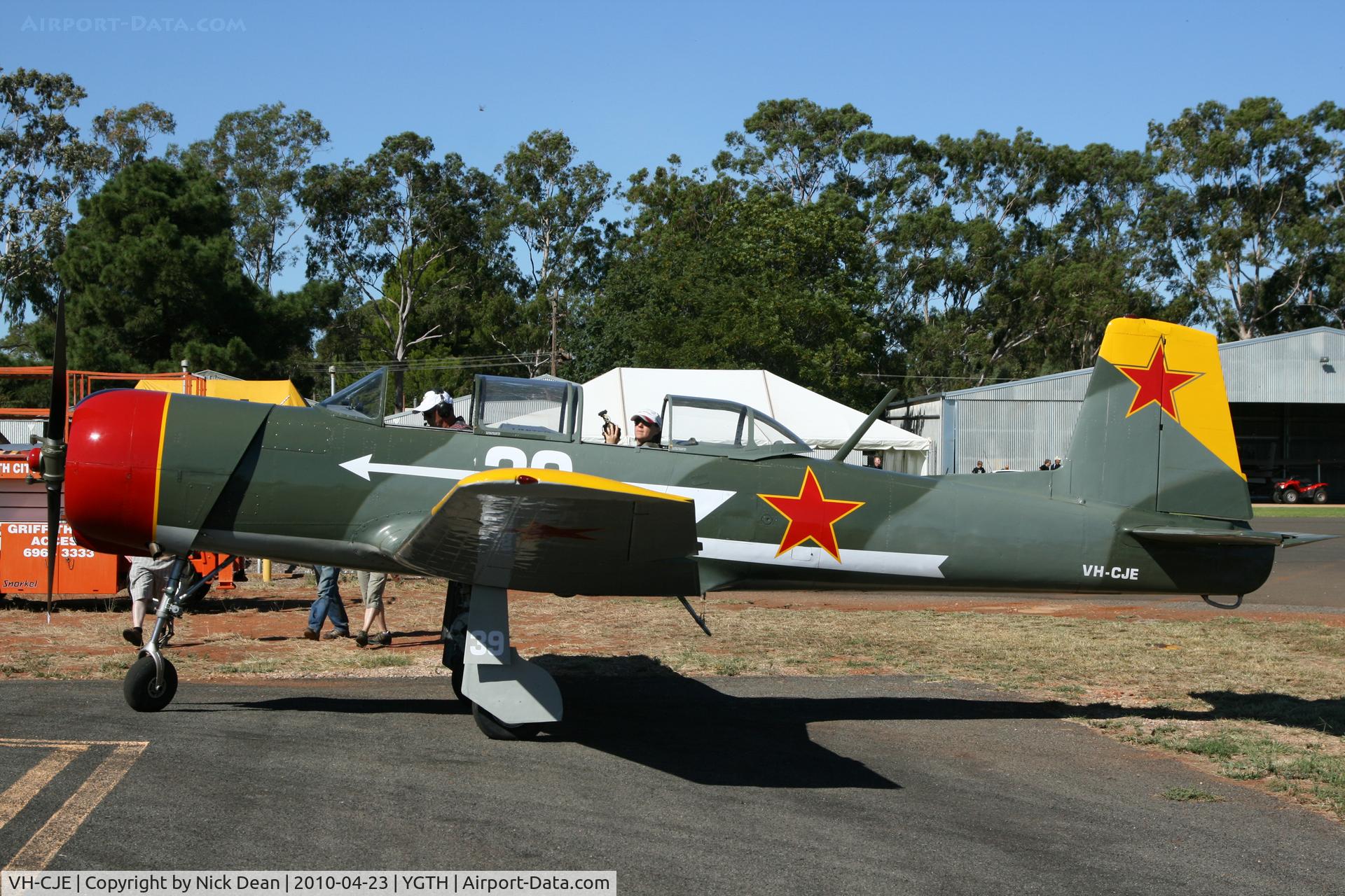 VH-CJE, 1983 Nanchang CJ-6A C/N 2951239, YGTH