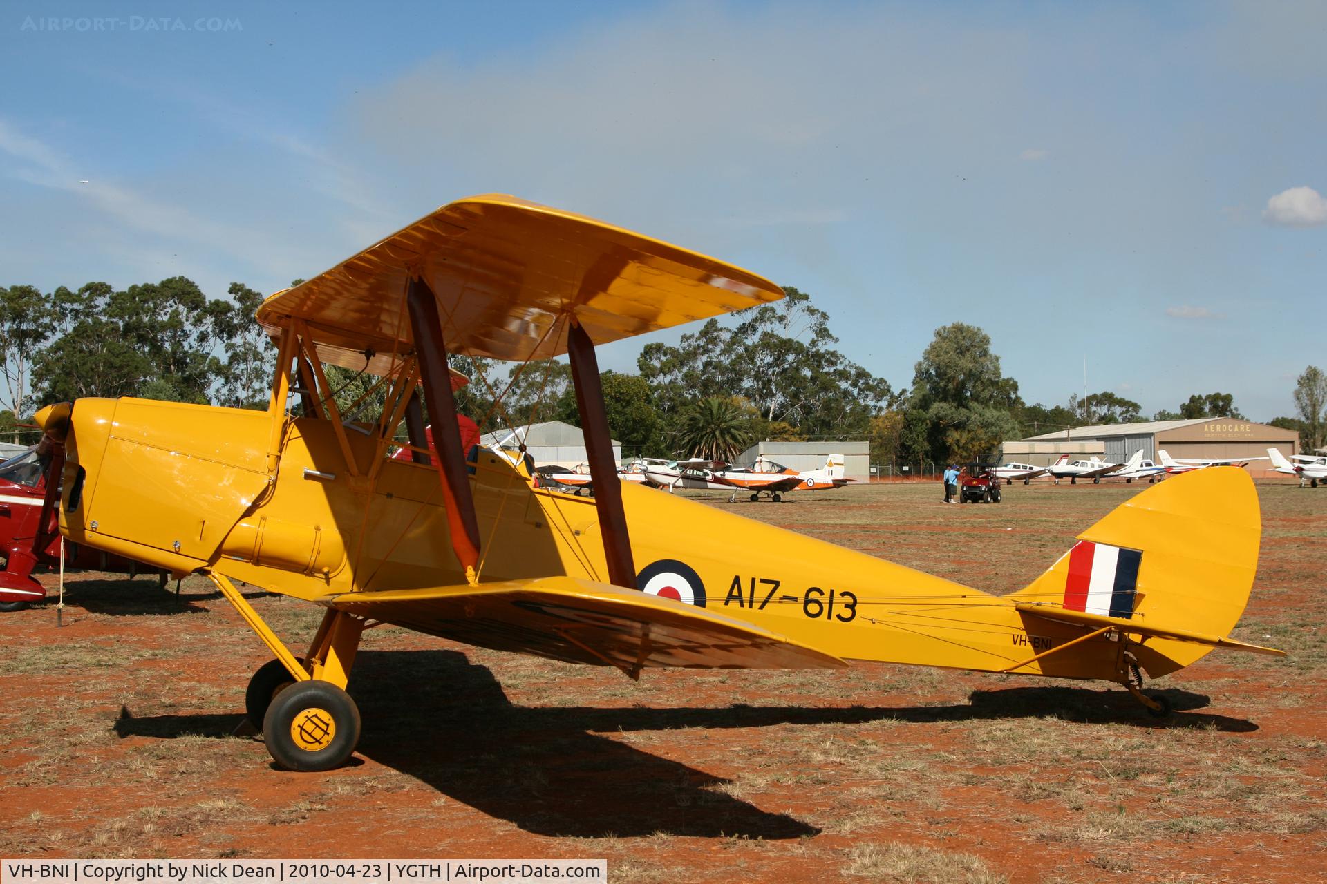 VH-BNI, 1942 De Havilland Australia DH-82A Tiger Moth C/N DHA1048, YGTH
