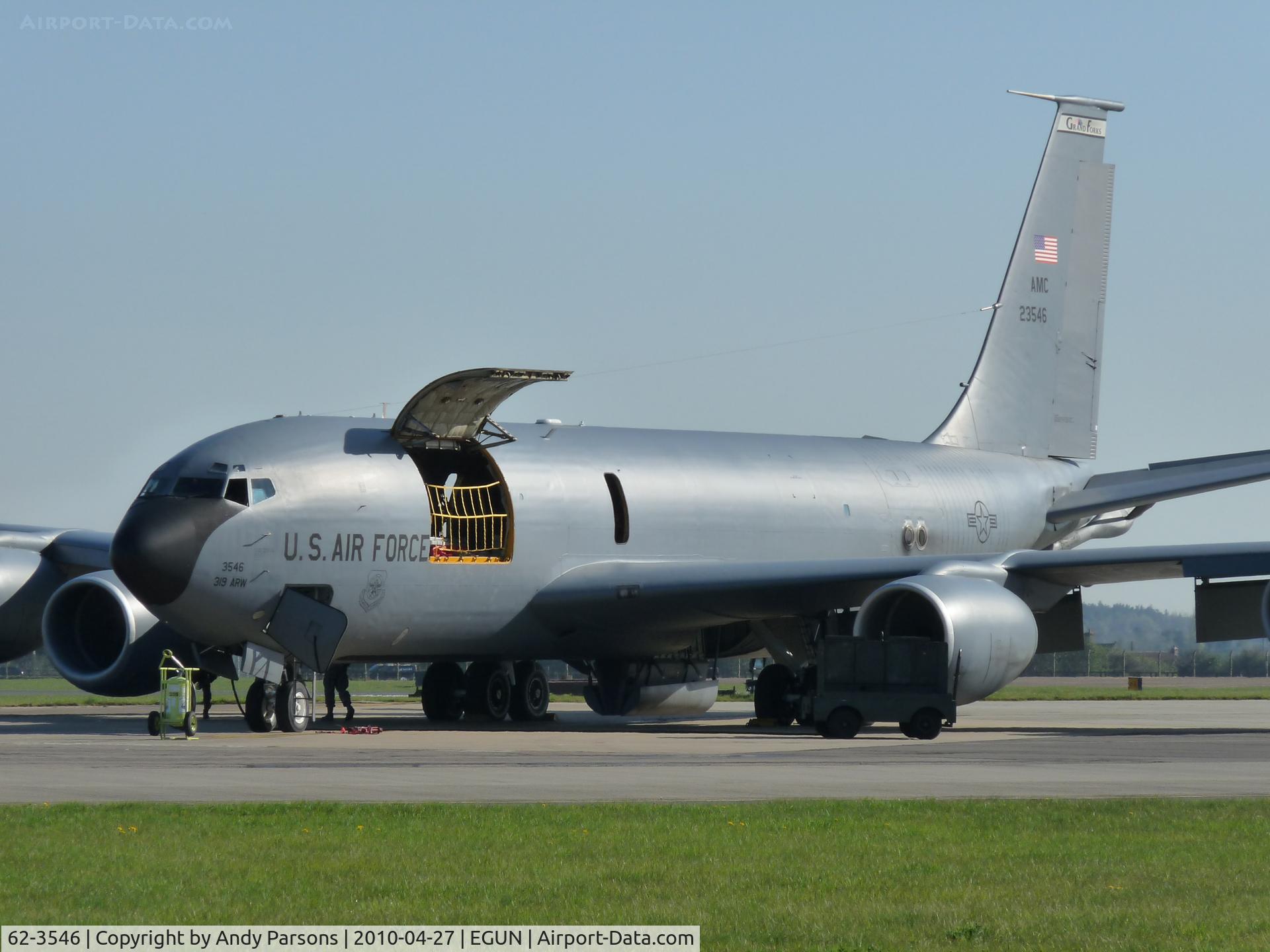 62-3546, 1962 Boeing KC-135R Stratotanker C/N 18529, 319arw Tanker visiting Mildenhall