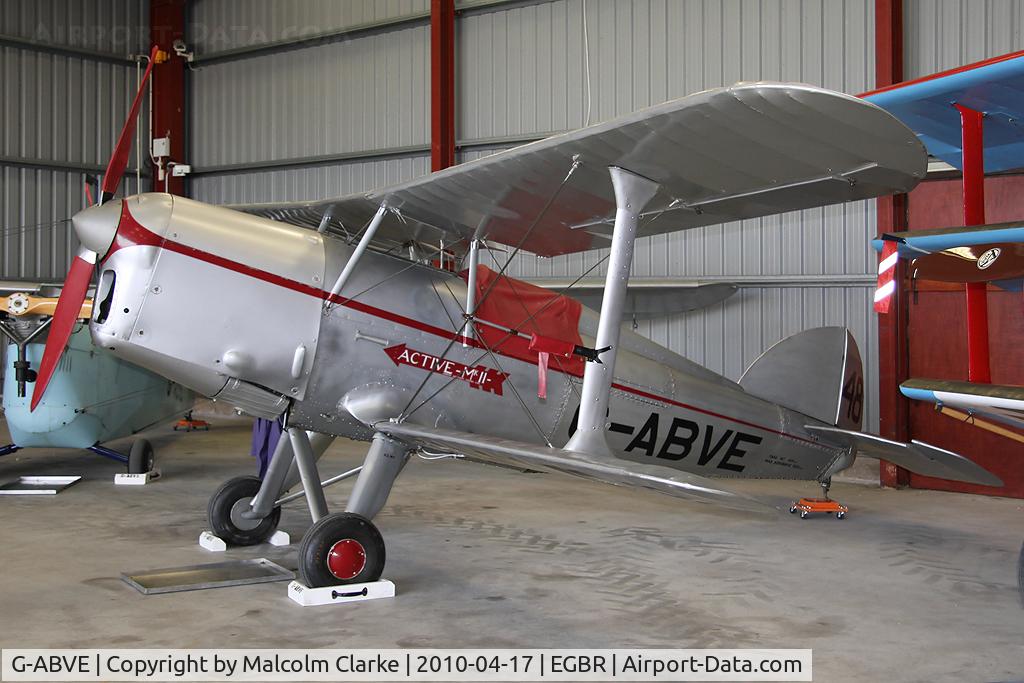 G-ABVE, 1932 Arrow Active 2 C/N 2, Arrow Active 2 at The Real Aeroplane Company, Breighton Airfield in 2010.