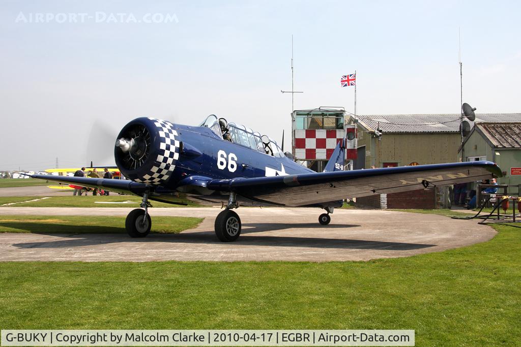 G-BUKY, 1952 Canadian Car & Foundry T-6H Harvard Mk.4M C/N CCF4-464, CCF T-6J Harvard Mk4 at Breighton Airfield, UK in 2010.