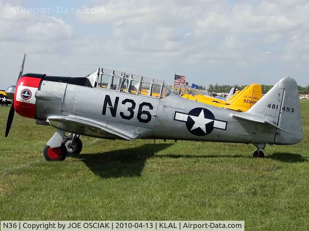 N36, 1944 North American AT-6F Texan C/N 121-42765, @KLAL