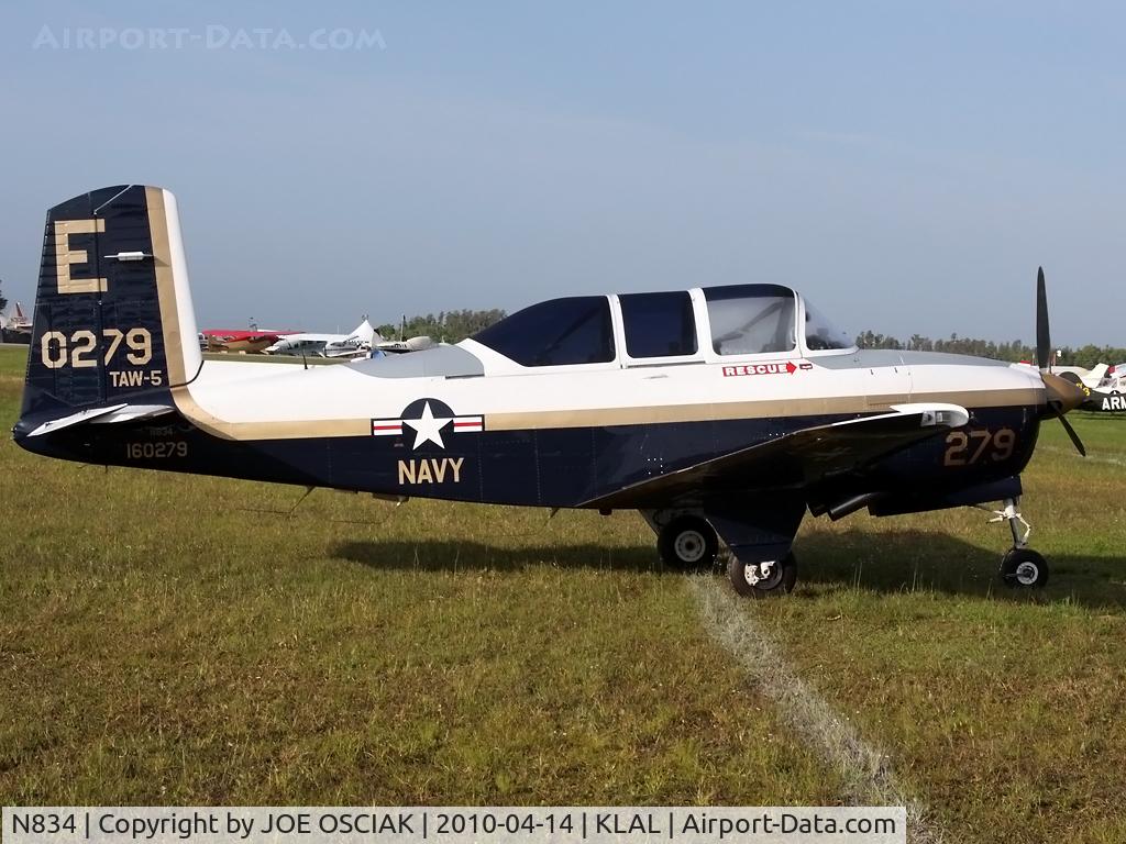 N834, 1952 Beech (CCF) T-34A Mentor (A45) C/N G-62, @KLAL