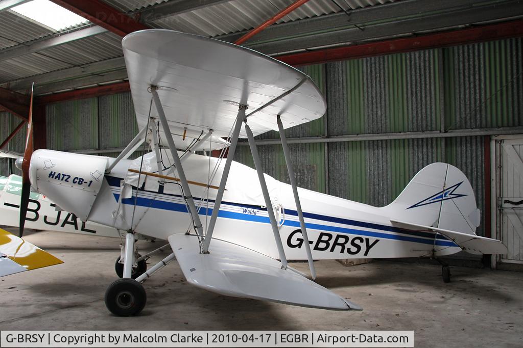 G-BRSY, 1978 Hatz CB-1 C/N 6, Hatz CB-1 at Breighton Airfield, UK in 2010.