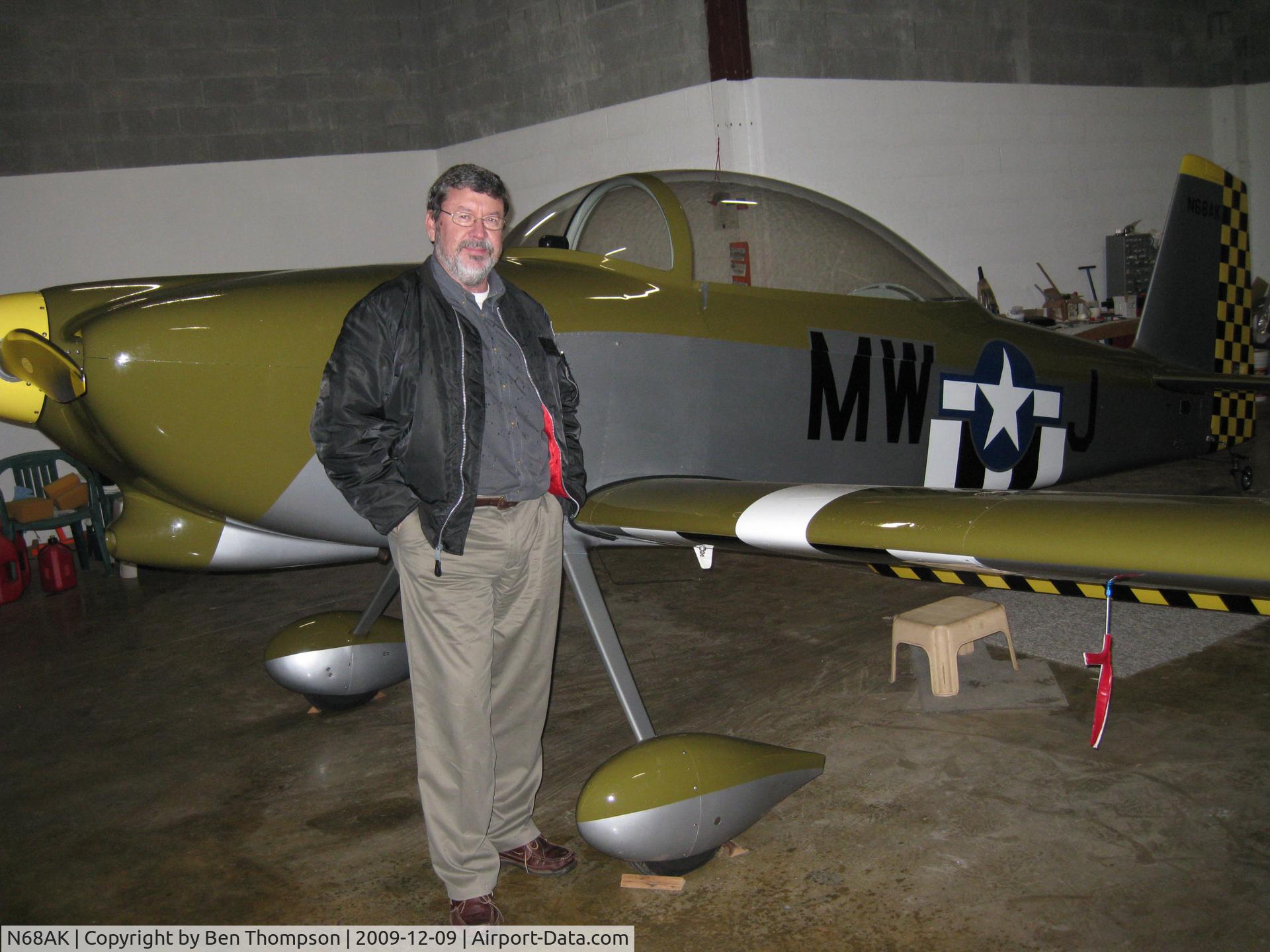 N68AK, 2005 Vans RV-8 C/N 80749, The proud owner and one fine aircraft