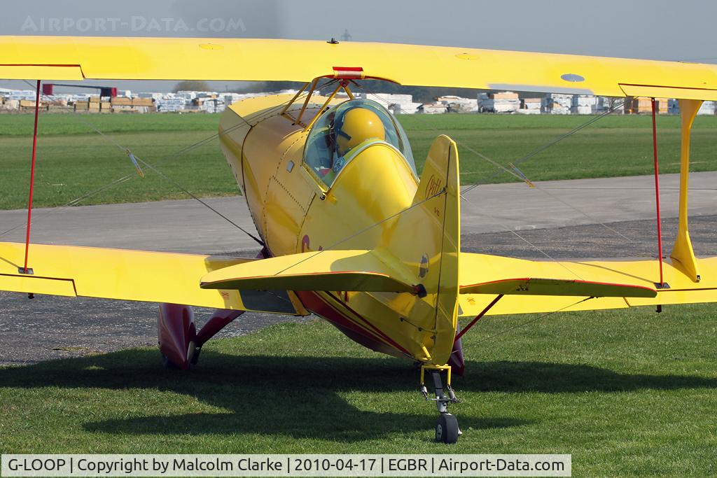 G-LOOP, 1973 Pitts S-1C Special C/N 850, Pitts S-1C Special(4 Aileron). A participant in the 2010 John McLean Trophy aerobatic competition, Breighton Airfield, UK.