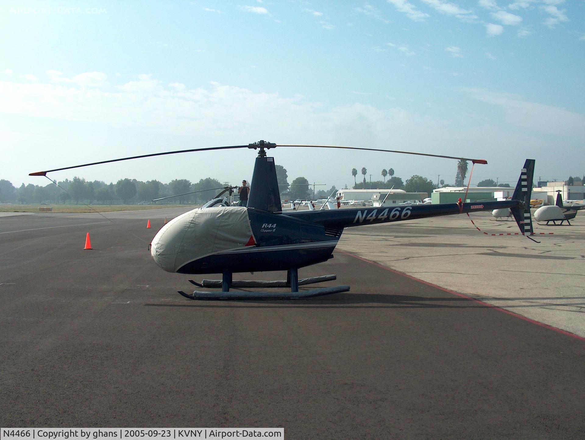 N4466, 2004 Robinson R44 II C/N 10374, Early morning.