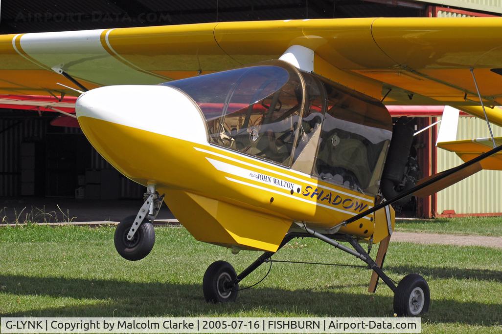 G-LYNK, 1998 CFM Shadow Series DD C/N 303-DD, CFM Shadow Series DD at Fishburn Airfield in 2005.