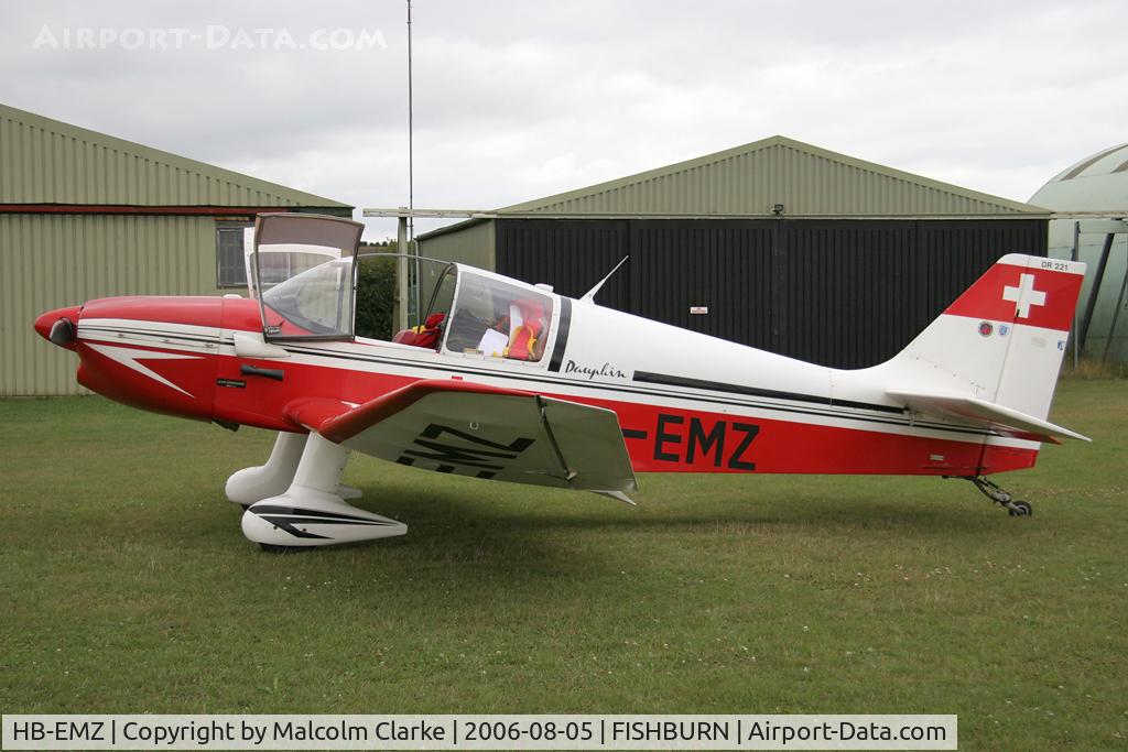 HB-EMZ, 1957 CEA Jodel DR-221 Dauphin C/N 79, CEA DR-221 Dauphin at Fishburn Airfield, UK in 2006.