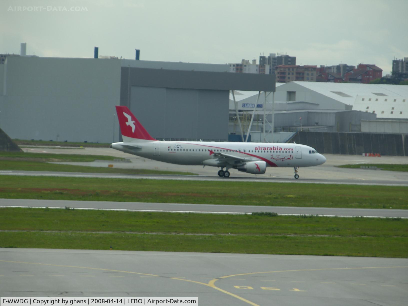 F-WWDG, 2008 Airbus A320-211 C/N 3476, To become A6-ABL