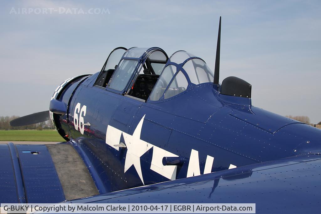 G-BUKY, 1952 Canadian Car & Foundry T-6H Harvard Mk.4M C/N CCF4-464, CCF T-6J Harvard Mk4 at Breighton Airfield, UK in 2010.