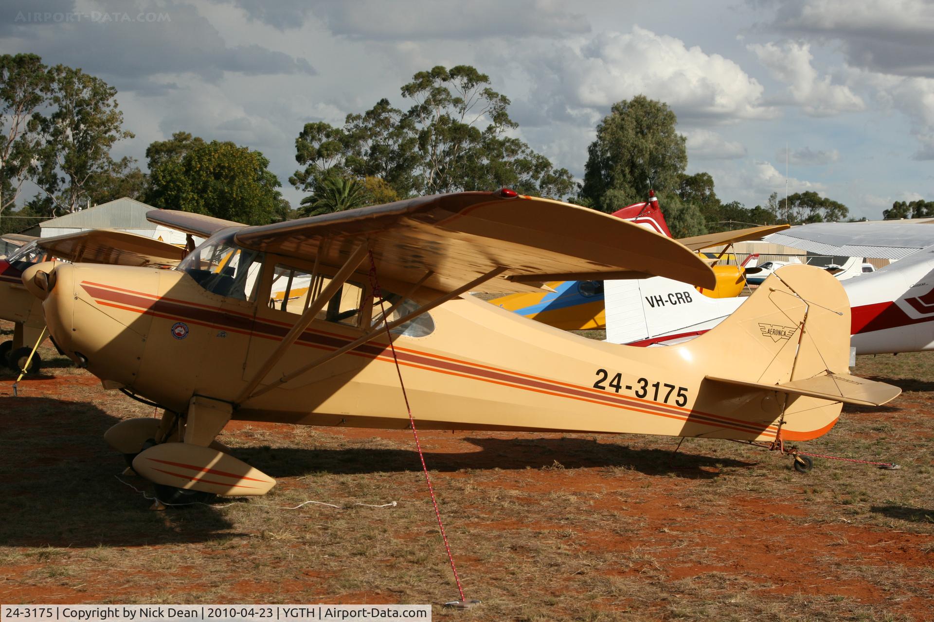 24-3175, Aeronca 11AC Chief C/N 11AC-213, YGTH