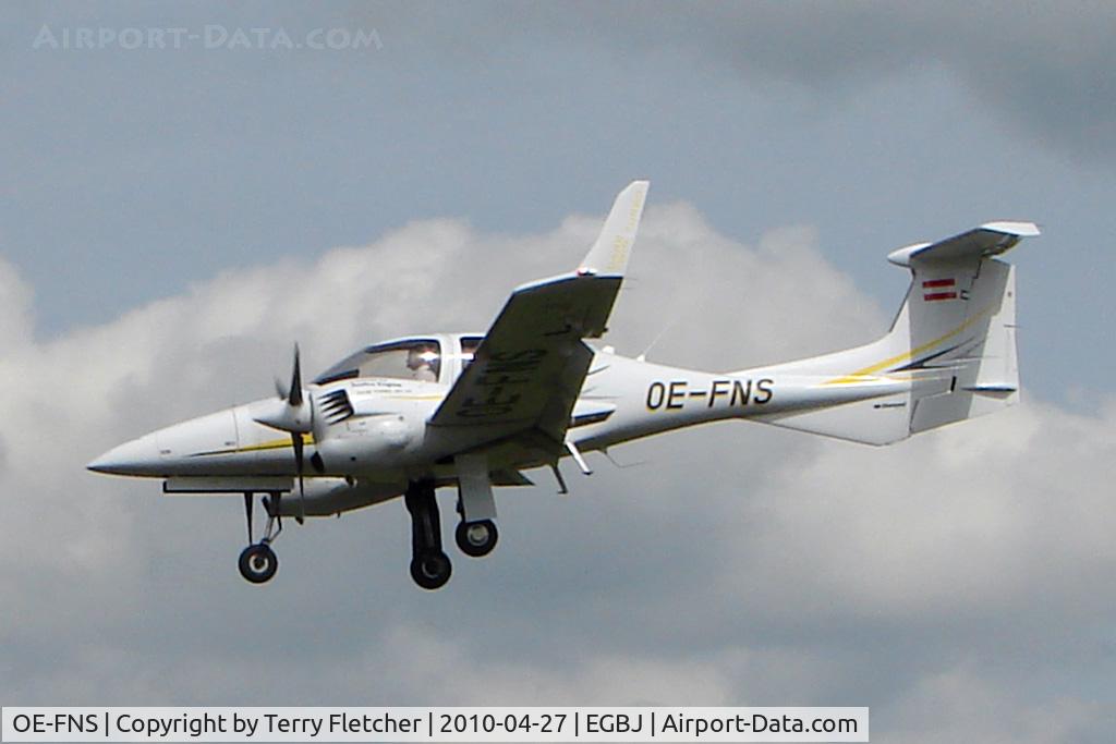 OE-FNS, 2009 Diamond DA-42 NG Twin Star C/N 42.N006, Diamond at Gloucestershire Airport