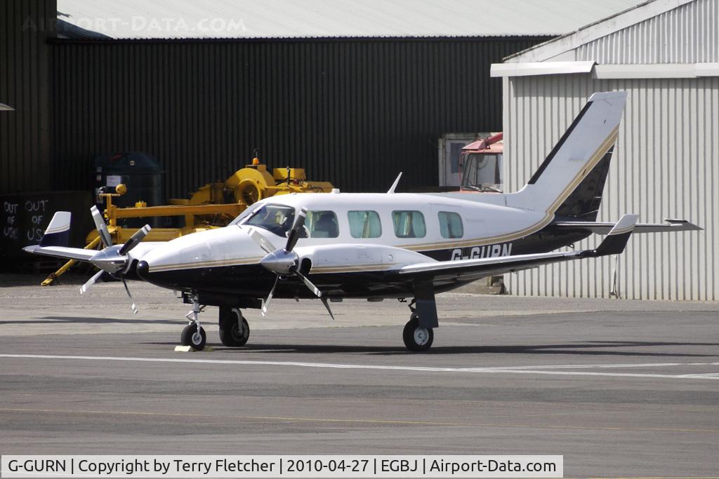 G-GURN, 1979 Piper PA-31-310 Navajo Navajo C/N 31-7912117, Guernsey based Pa-31 at Gloucestershire Airport