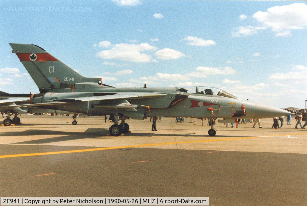 ZE941, 1989 Panavia Tornado F.3 C/N AT038/788/3369, Tornado F.3 of 5 Squadron at RAF Coningsby on display at the 1990 RAF Mildenhall Air Fete.