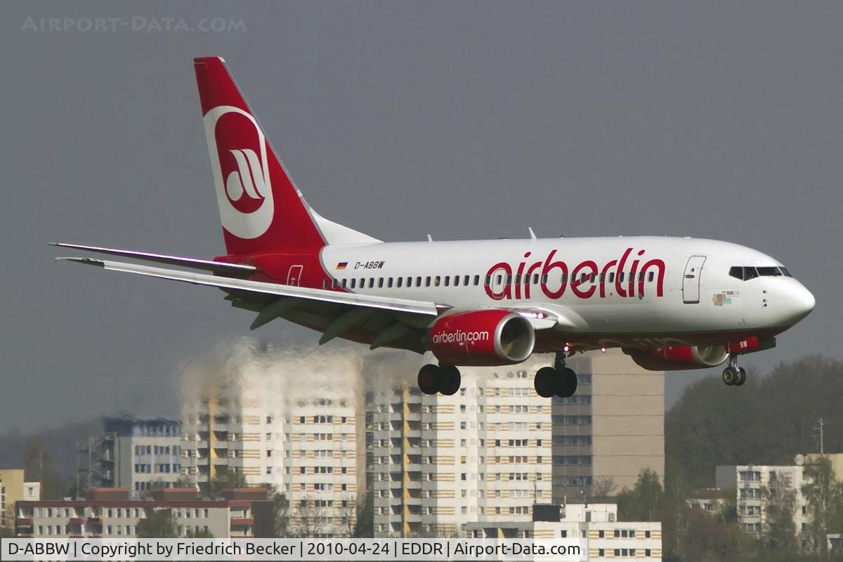 D-ABBW, 2002 Boeing 737-76Q C/N 30642, on final RW09