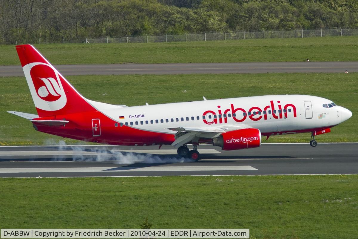 D-ABBW, 2002 Boeing 737-76Q C/N 30642, touchdown