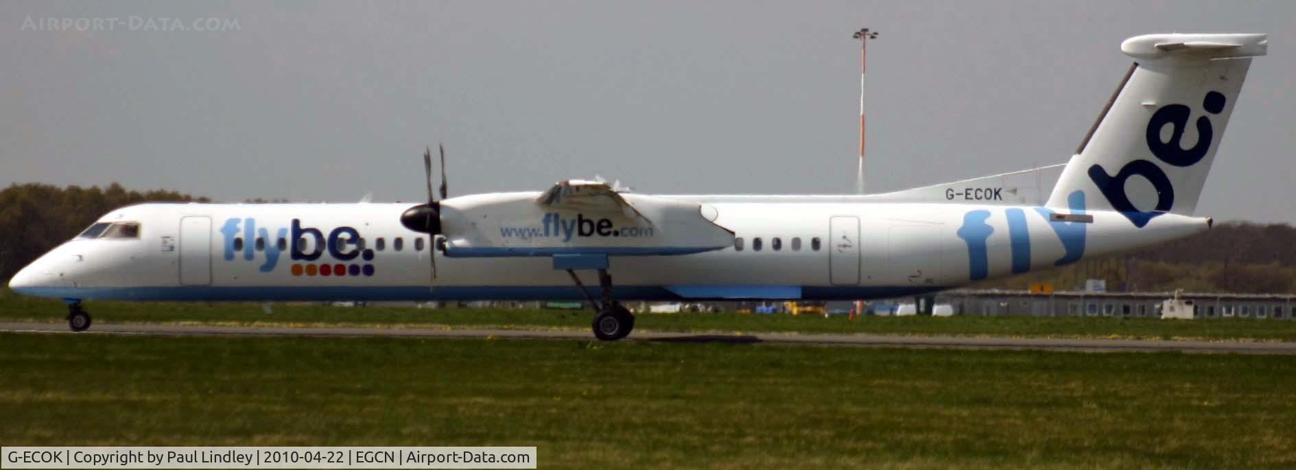 G-ECOK, 2008 Bombardier DHC-8-402Q Dash 8 C/N 4230, In from Belfast