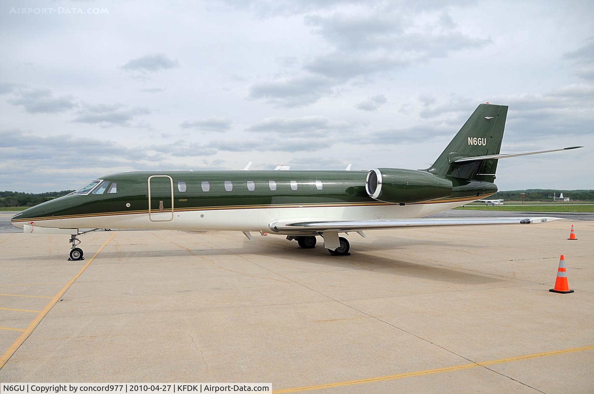 N6GU, 2009 Cessna 680 Citation Sovereign C/N 680-0268, Seen at KFDK on 4/27/2010.