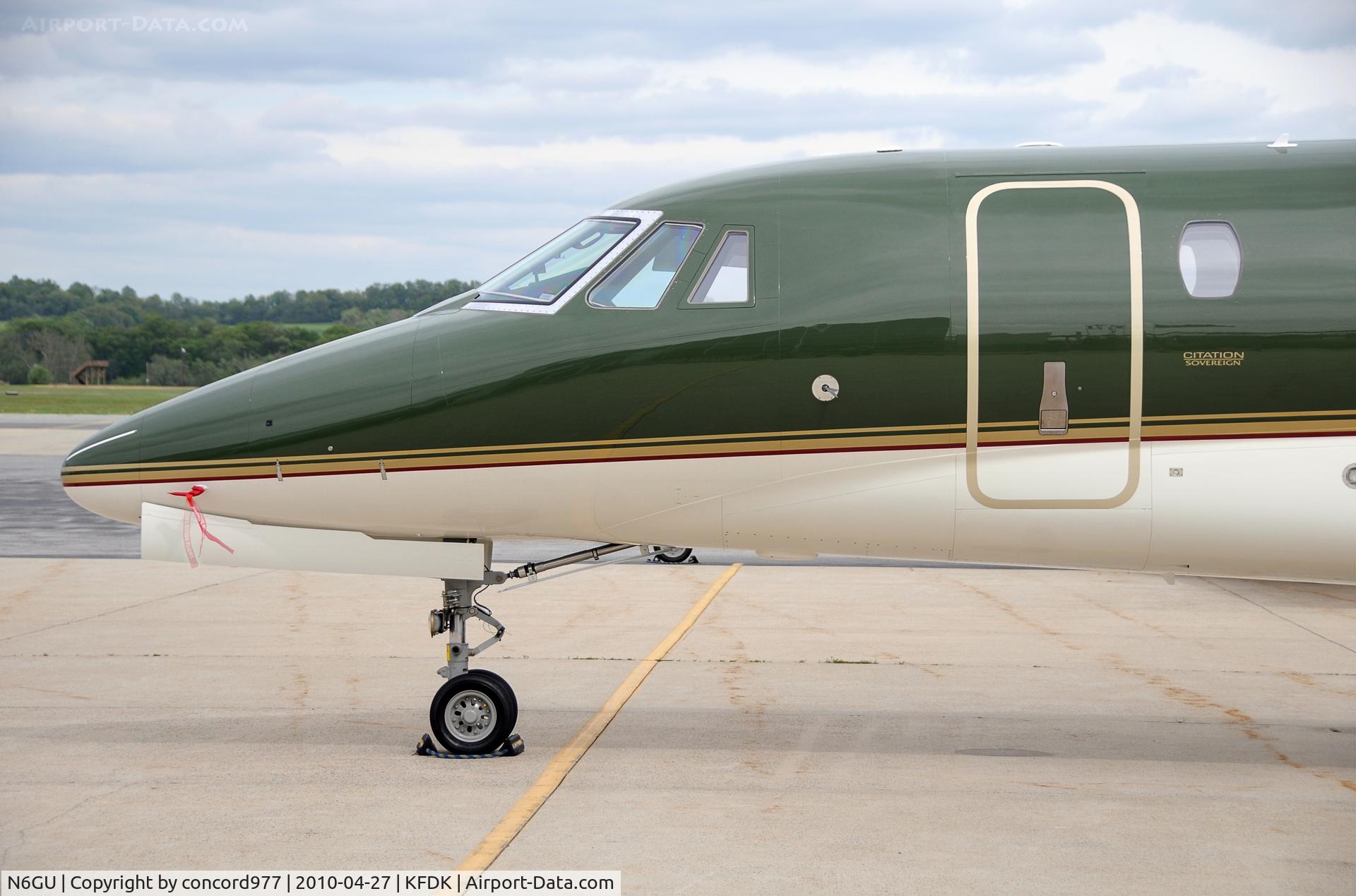 N6GU, 2009 Cessna 680 Citation Sovereign C/N 680-0268, Seen at KFDK on 4/27/2010.