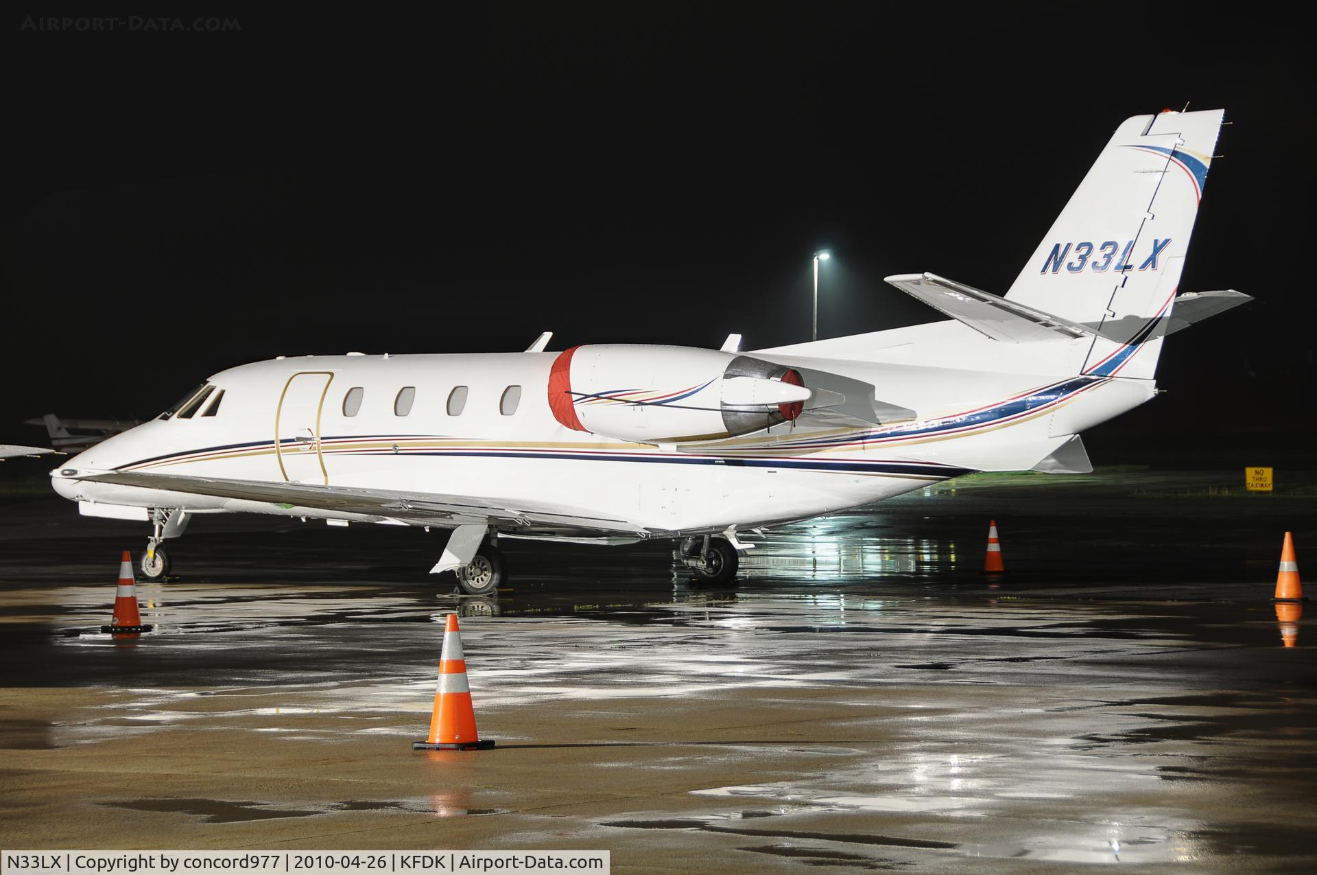 N33LX, Cessna 560XL C/N 5606010, Seen at KFDK on 4/26/2010.