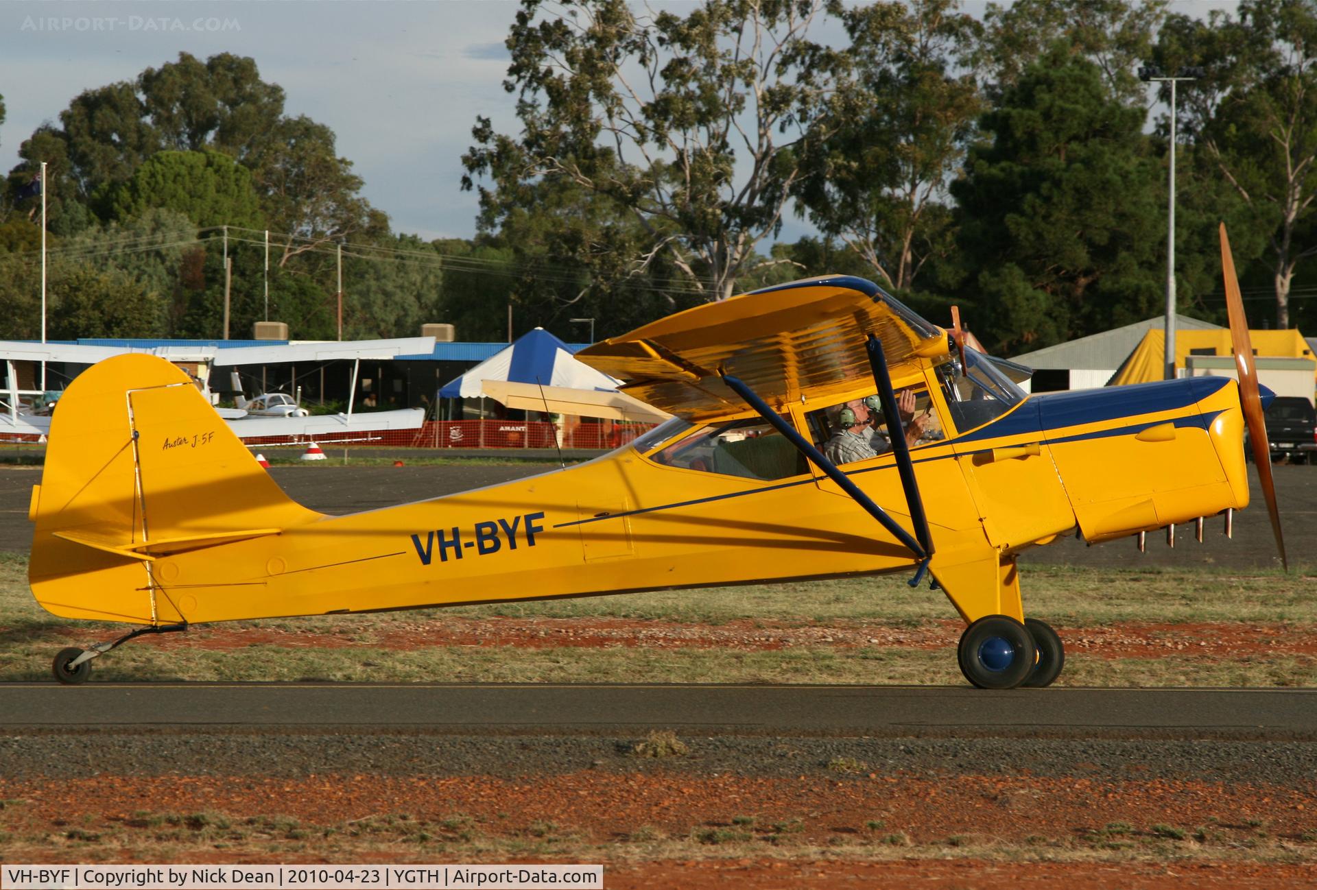 VH-BYF, 1952 Auster J-5F Aiglet Trainer C/N 170FM, YGTH
