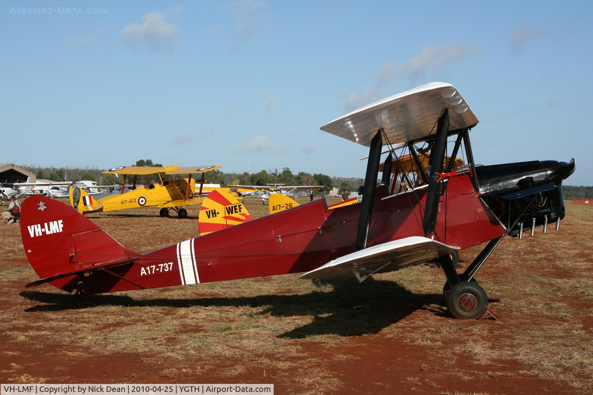 VH-LMF, 1944 De Havilland Australia DH-82A Tiger Moth C/N DHA1068, YGTH