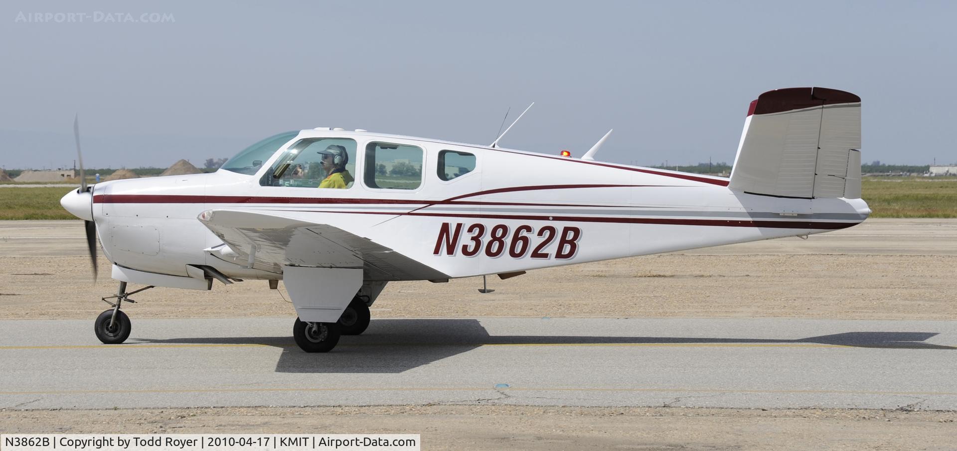 N3862B, 1955 Beech F35 Bonanza C/N D-4129, Minter Field fly in 2010