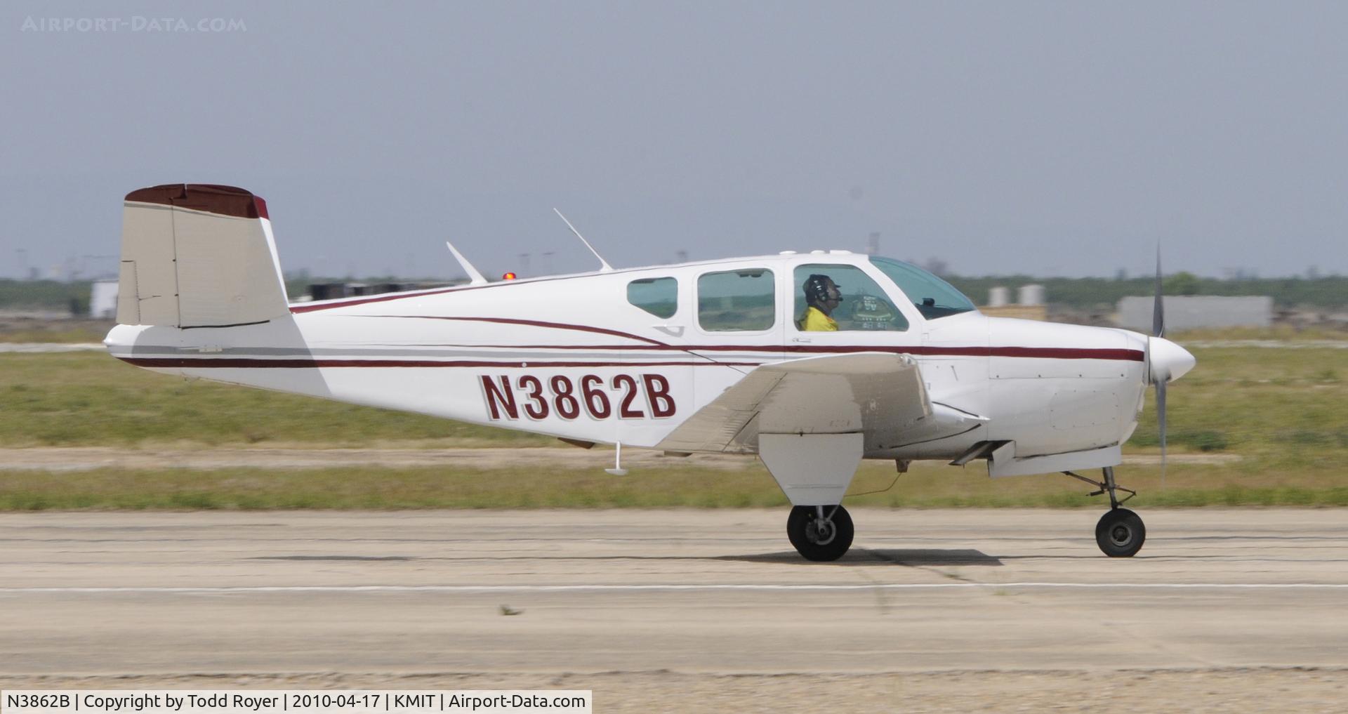 N3862B, 1955 Beech F35 Bonanza C/N D-4129, Minter Field fly in 2010