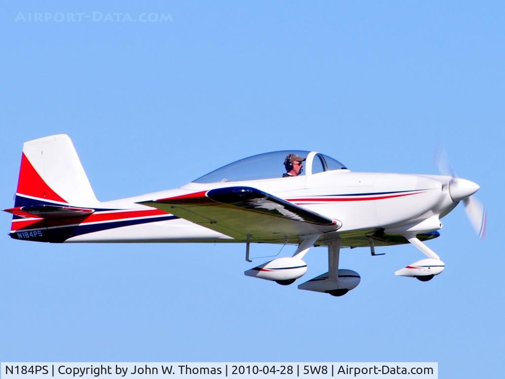N184PS, 2005 Vans RV-8A C/N 82084, Departing runway 22