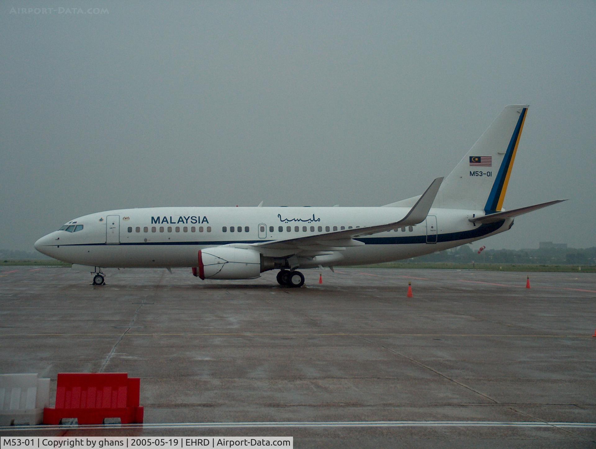 M53-01, 1999 Boeing 737-7H6 C/N 29274, Royal Malaysian Air Force