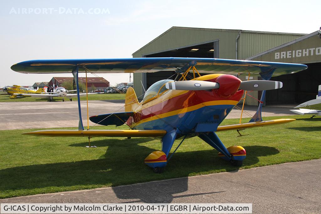 G-ICAS, 1996 Aviat Pitts S-2B Special C/N 5344, Pitts S-2B Special at Breighton Airfield, UK in 2010.