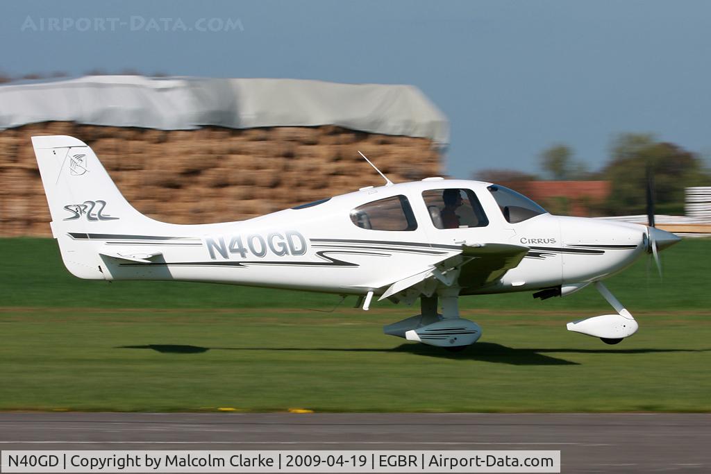 N40GD, 2003 Cirrus SR22 C/N 0473, Cirrus SR-22. At the 2009 John McLean Trophy aerobatic competition.