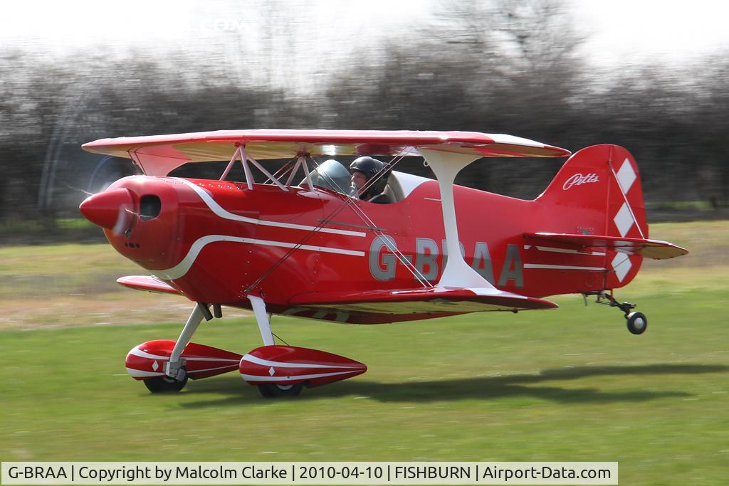 G-BRAA, 1965 Pitts S-1C Special C/N 101-GM, Pitts S-1C Special at Fishburn Airfield, UK in 2010.