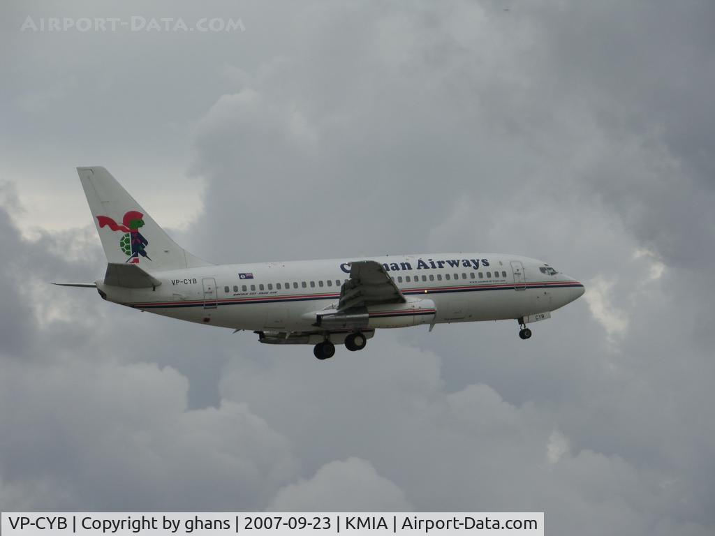 VP-CYB, 1979 Boeing 737-2S2C C/N 21929, Landing at Miami