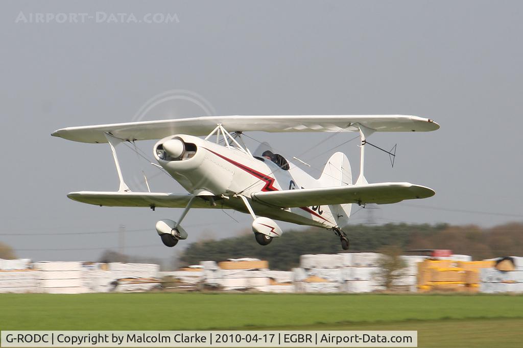 G-RODC, 1995 Steen Skybolt C/N 4568, Steen Skybolt. Runner-up in the Beginners class at The John McLean Trophy aerobatic competition, Breighton Airfield in 2010.