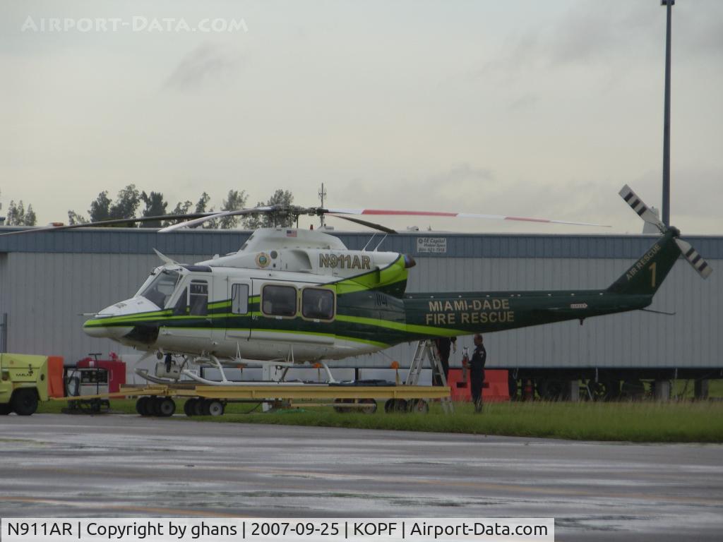 N911AR, 2005 Bell 412EP C/N 36382, Fire Rescue Helicopter Miami Dade