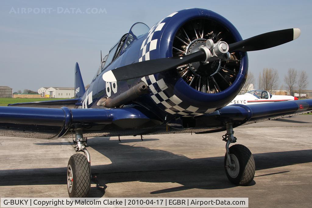 G-BUKY, 1952 Canadian Car & Foundry T-6H Harvard Mk.4M C/N CCF4-464, CCF T-6J Harvard Mk4 at Breighton Airfield, UK in 2010.
