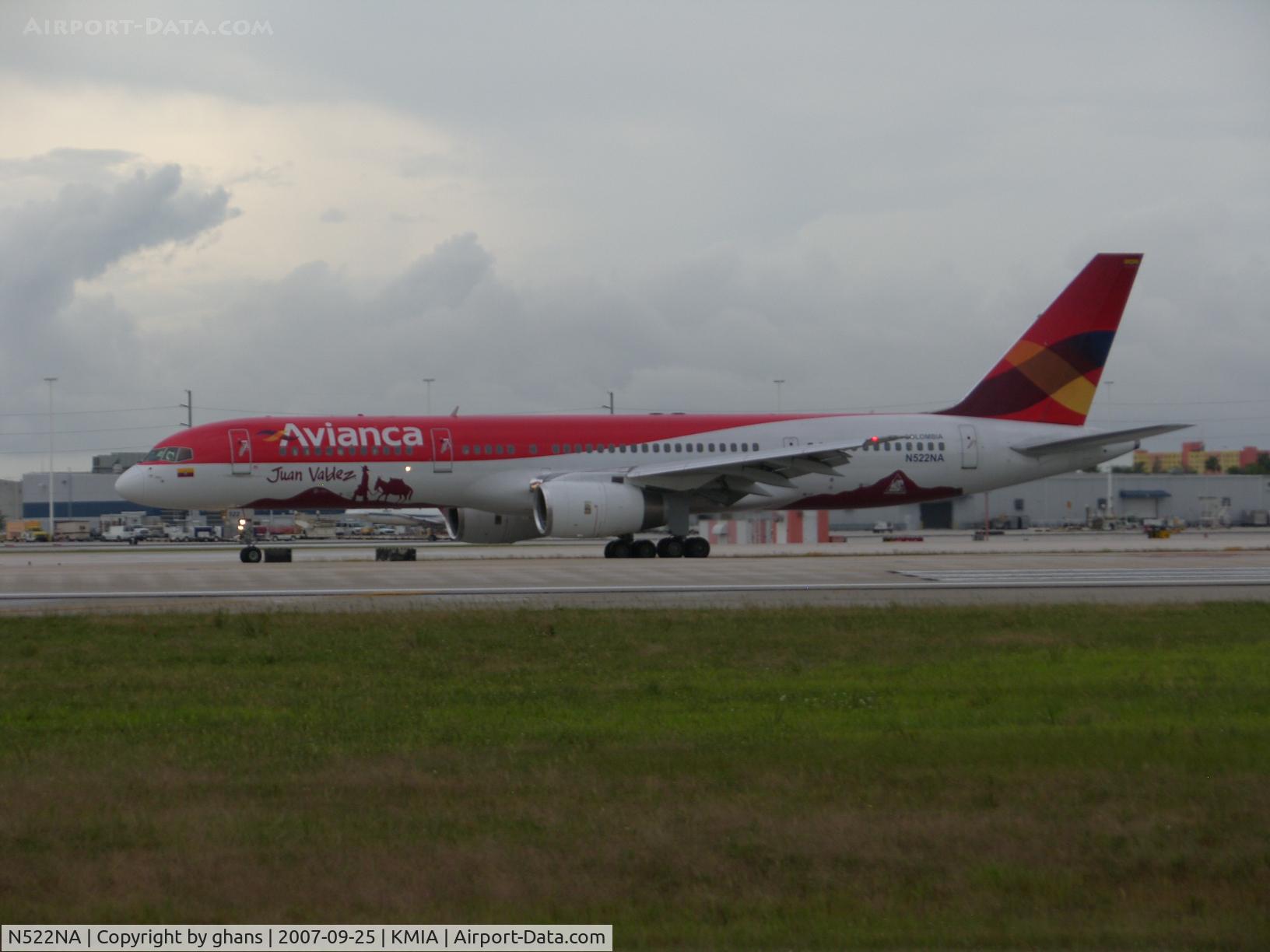 N522NA, 1991 Boeing 757-236 C/N 25133, Juan Valdez