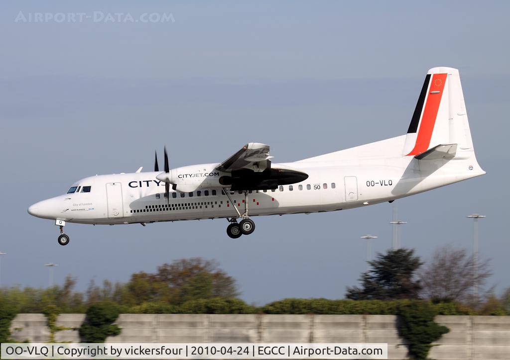 OO-VLQ, 1989 Fokker 50 C/N 20159, Cityjet